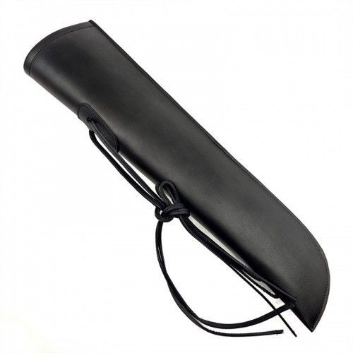 "Carcaj (bass quiver) en piel para arco de contrabajo"