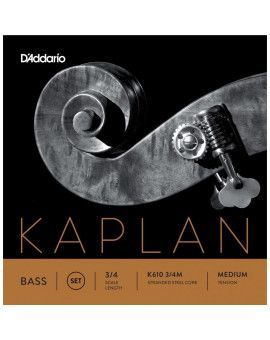 Set de cuerdas contrabajo D'Addario Kaplan K610 3/4