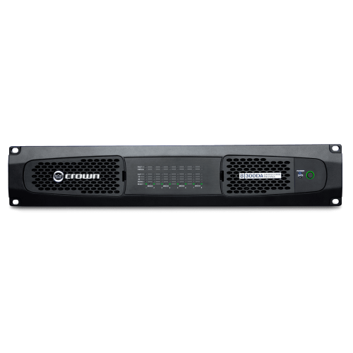 Amplificador de potencia de ocho canales, 300W @ 4? con audio en red Dante? / AES67, y compatible c
