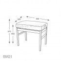Banqueta Graduable Metálica Hidrau Varsovia BM21/02