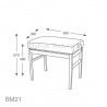 Banqueta Graduable Metálica Hidrau Varsovia BM21/02