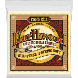 JUEGO ACÚSTICA EARTHWOOD SILK & STEEL 80/20 BRONZE (12 St.) 9-46