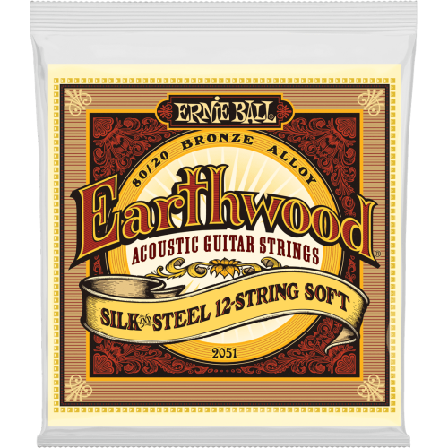 JUEGO ACÚSTICA EARTHWOOD SILK & STEEL 80/20 BRONZE (12 St.) 9-46