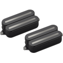 SET 2 PASTILLAS HUMBUCKER FLUENCE MODERN OPEN CORE RAILS - NEGRA / BLACK NICKEL