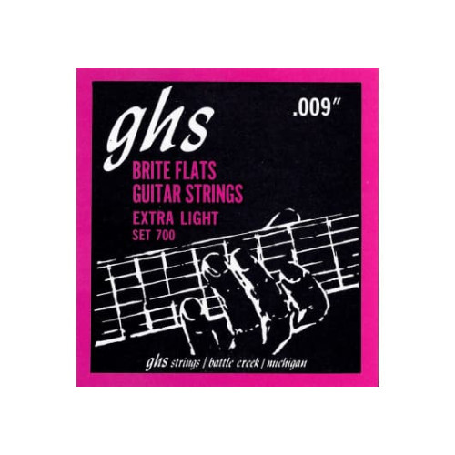 JUEGO G,ELÉCTRICA BRITEFLATS® EXTRA LIGHT 9-42