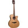 GUITARRA CLÁSICA NYLON LAG AUDITORIUM HYVIBE H2 10 A/E CUTAWAY