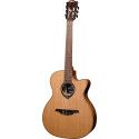 GUITARRA CLÁSICA NYLON LAG AUDITORIUM HYVIBE H2 10 A/E CUTAWAY