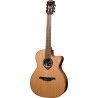 GUITARRA CLÁSICA NYLON LAG AUDITORIUM HYVIBE H2 10 A/E CUTAWAY