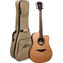 GUITARRA ACÚSTICA LAG DREADNOUGHT HYVIBE H2 10 A/E CUTAWAY