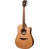 GUITARRA ACÚSTICA LAG DREADNOUGHT HYVIBE H2 10 A/E CUTAWAY