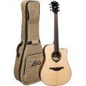 GUITARRA ACÚSTICA LAG DREADNOUGHT HYVIBE H2 30 A/E CUTAWAY
