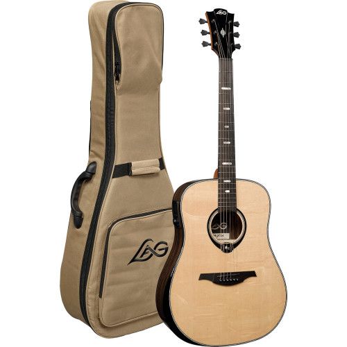 GUITARRA ACÚSTICA LAG DREADNOUGHT HYVIBE H2 50 A/E CUTAWAY