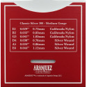 JUEGO CLÁSICA NYLON CLASSIC SILVER  300