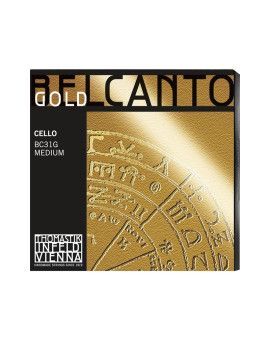 "Set de cuerdas cello Thomastik Belcanto Gold BC31G Medium"