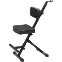 Taburete Deluxe ajustable con soporte para guitarra