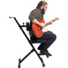Taburete Deluxe ajustable con soporte para guitarra