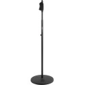 Soporte de micro base redonda 30 cm regulable con una mano