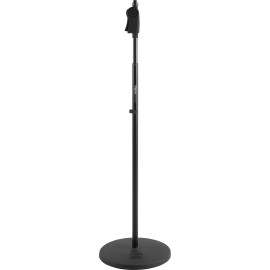 Soporte de micro base redonda 30 cm regulable con una mano