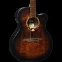 GUITARRA ACÚSTICA LÂG AUDITORIUM CUTAWAY TRAMONTANE 70 A/E - BLACK & BROWN