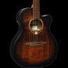 GUITARRA ACÚSTICA LÂG AUDITORIUM CUTAWAY TRAMONTANE 70 A/E - BLACK & BROWN