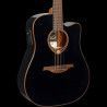 GUITARRA ACÚSTICA LÂG DREADNOUGHT CUTAWAY TRAMONTANE 118 A/E - NEGRA