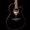 GUITARRA ACÚSTICA LÂG AUDITORIUM SLIM CUTAWAY TRAMONTANE 118 A/E - NEGRA