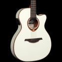 GUITARRA ACÚSTICA LÂG AUDITORIUM SLIM CUTAWAY TRAMONTANE 118 A/E - IVORY WHITE