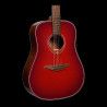 GUITARRA ACÚSTICA LAG DREADNOUGHT - EDICIÓN LIMITADA RED BURST