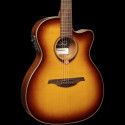GUITARRA ACÚSTICA LÂG AUDITORIUM SLIM CUTAWAY TRAMONTANE 118 A/E - BROWN SHADOW