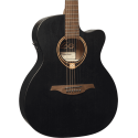 GUITARRA ACÚSTICA LÂG AUDITORIUM CUTWAY TRAMONTANE 70 A/E - NEGRO SATINADO