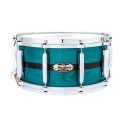 CAJA 14 X 6.5" MASTER MAPLE PURE MP4 - Custom Aqua Turquoise Stripe