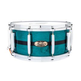 CAJA 14 X 6.5" MASTER MAPLE PURE MP4 - Custom Aqua Turquoise Stripe
