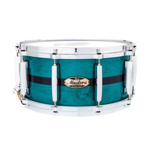 CAJA 14 X 6.5" MASTER MAPLE PURE MP4 - Custom Aqua Turquoise Stripe