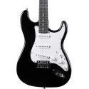 Guitarra eléctrica Eko Starter ST100 tipo Strat - Negra