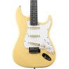 Guitarra eléctrica Eko Starter ST300 tipo Strat - Crema