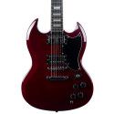 Guitarra eléctrica Eko Starter DV300 tipo SG - Roja