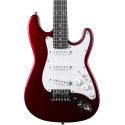 Guitarra eléctrica Eko Starter ST100 formato 3/4 tipo Strat - Roja Cromo