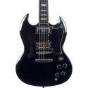 Guitarra eléctrica Eko Starter DV300 tipo SG - Negra