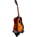 Soporte para guitarra estilo X de madera - Negro