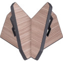 Soporte para guitarra estilo X de madera - Gris