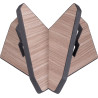 Soporte para guitarra estilo X de madera - Gris