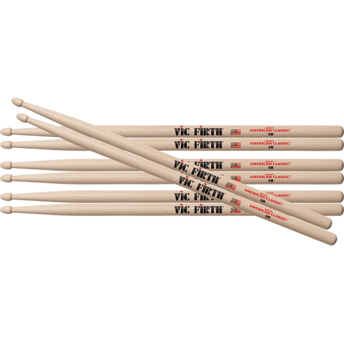 BAQUETAS VF AMERICAN CLASSIC® 5B (PACK 3 +1)