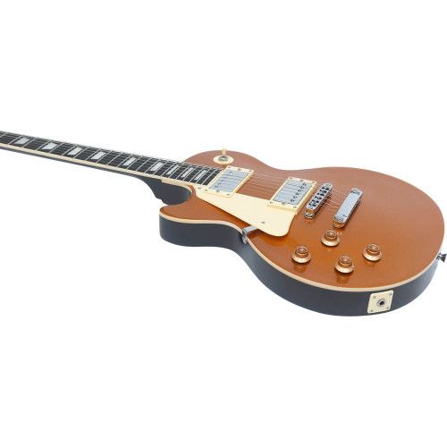 Guitarra eléctrica Eko Starter LS300 tipo LP - Dorada (zurdos)
