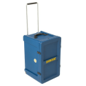 ESTUCHE HARDCASE CAJON FLAMENCO (CON RUEDAS) - AZUL OSCURO