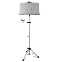 Atril Orquesta TCM MS-533PGY Gris Liso c/soporte para movil