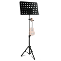 Atril Orquesta TCM MS-533UBK Negro Perforado con soporte ukelele