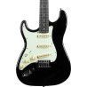 Guitarra eléctrica Eko Starter ST300 tipo Strat - Negra (zurdos)