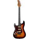 Guitarra eléctrica Eko Starter ST300 tipo Strat - Sunburst (zurdos)