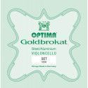 "Set de cuerdas cello Optima Goldbrokat 1200 Medium"