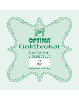 Cuerda cello Optima Goldbrokat 1202 2ª Re Medium 1/4